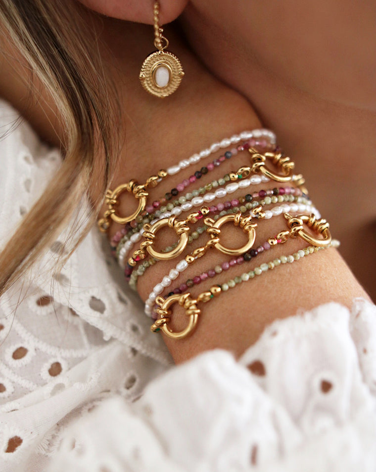 IRIS Bracelet - White mother-of-pearl