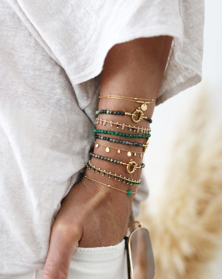 AYO Raw Emerald Bracelet