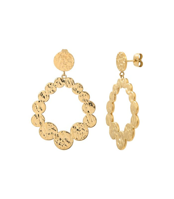 LUCKY earrings - White mother-of-pearl