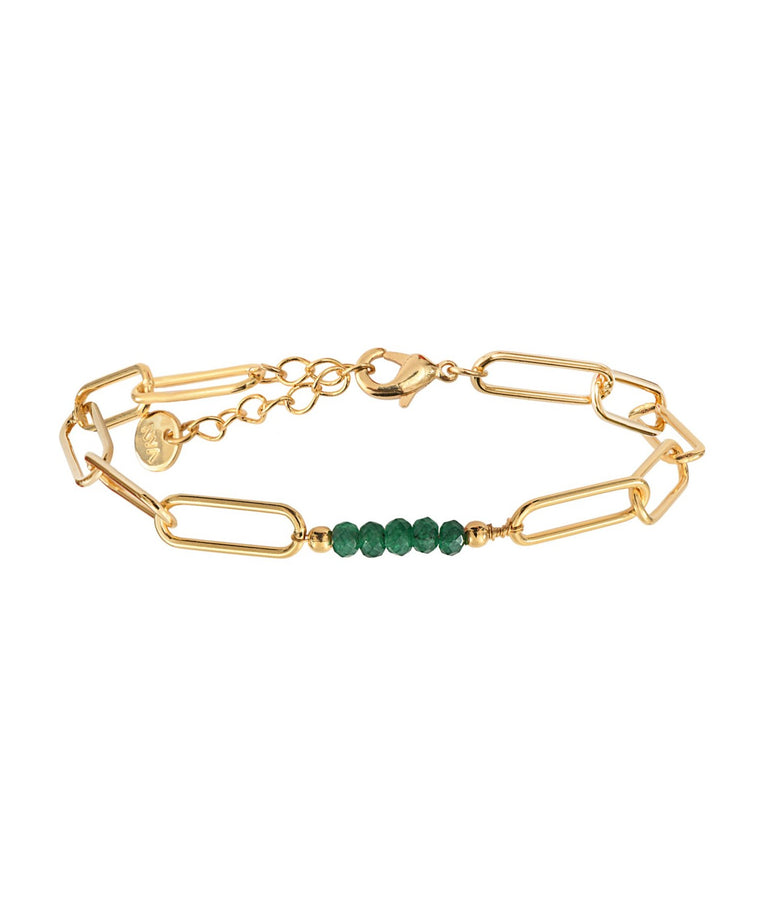 LOUISE Bracelet - Green Agate