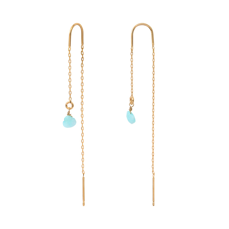 Amazonite Malia chain earrings