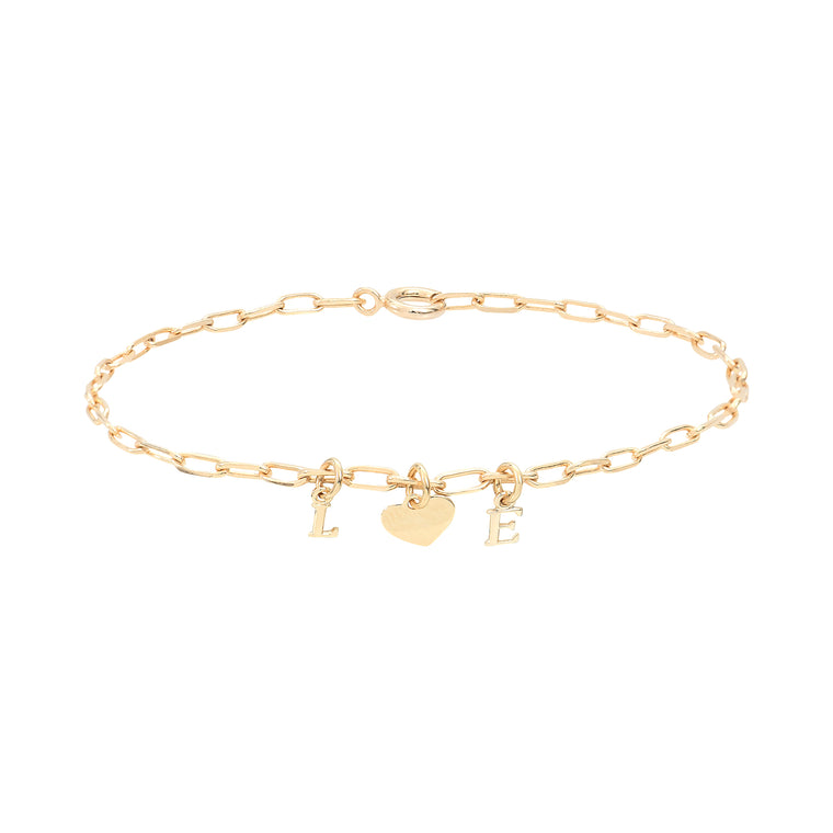 Bracelet MON COEUR initiale