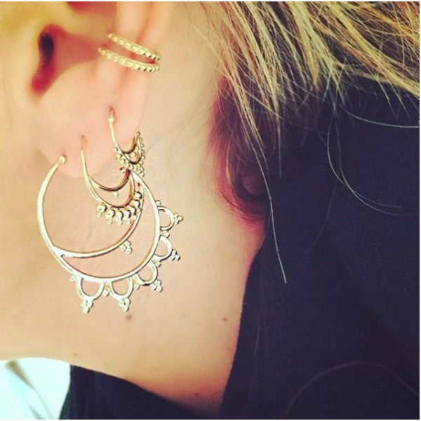 Boucles d'oreilles Créoles BOUCLÉES 30 mm Luj - My Fashion Lab