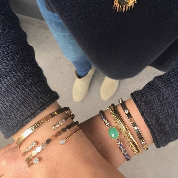 Jonc Jonc LISSE CONTOUR BOULES or Luj - My Fashion Lab